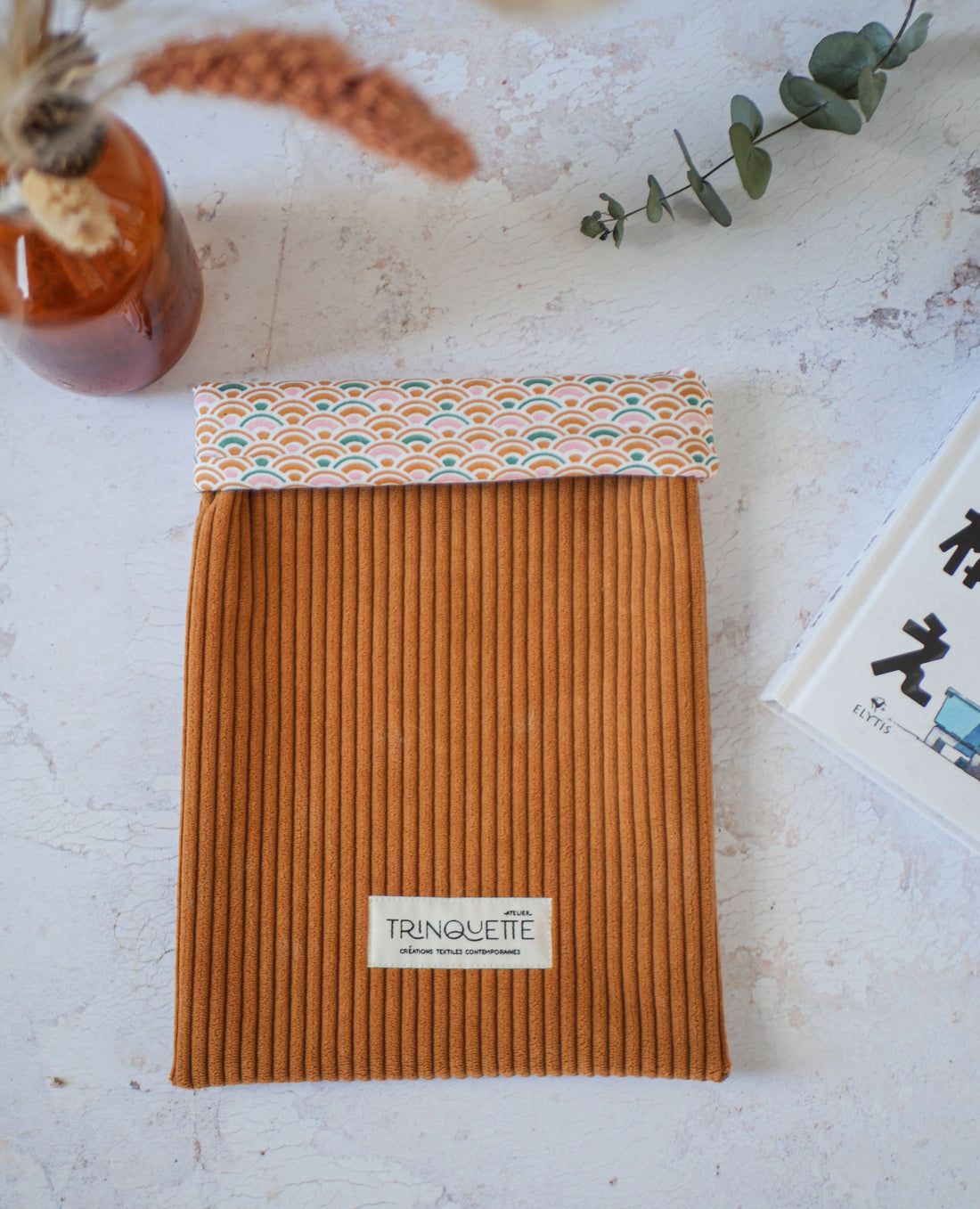 Pochette à livre VELOURS format BROCHE