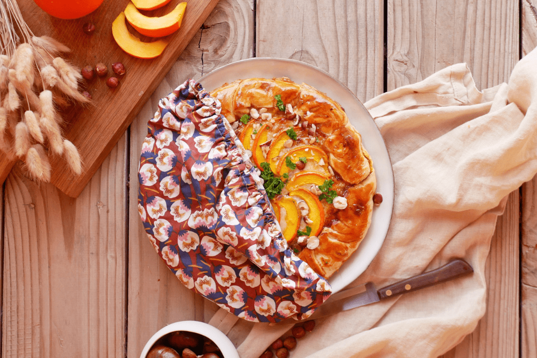 Recette de tarte au potimarron et gorgonzola