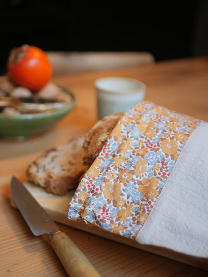 Sac à pain XL en lin et coton